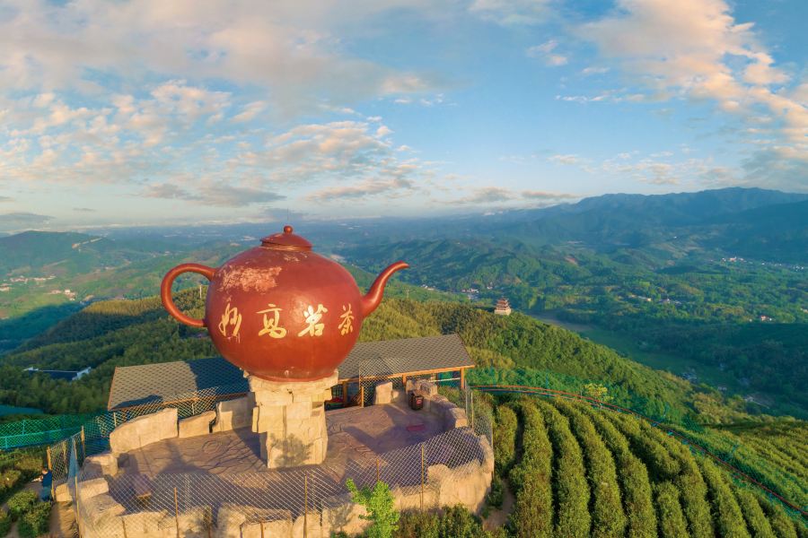 西九华山风景区-茶山观赏区旅游景点图片