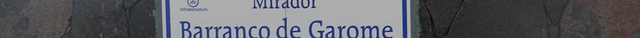 Mirador Barranco de Garome