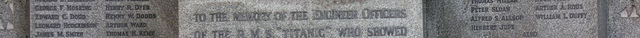 Titanic Engineer Officers Memorial