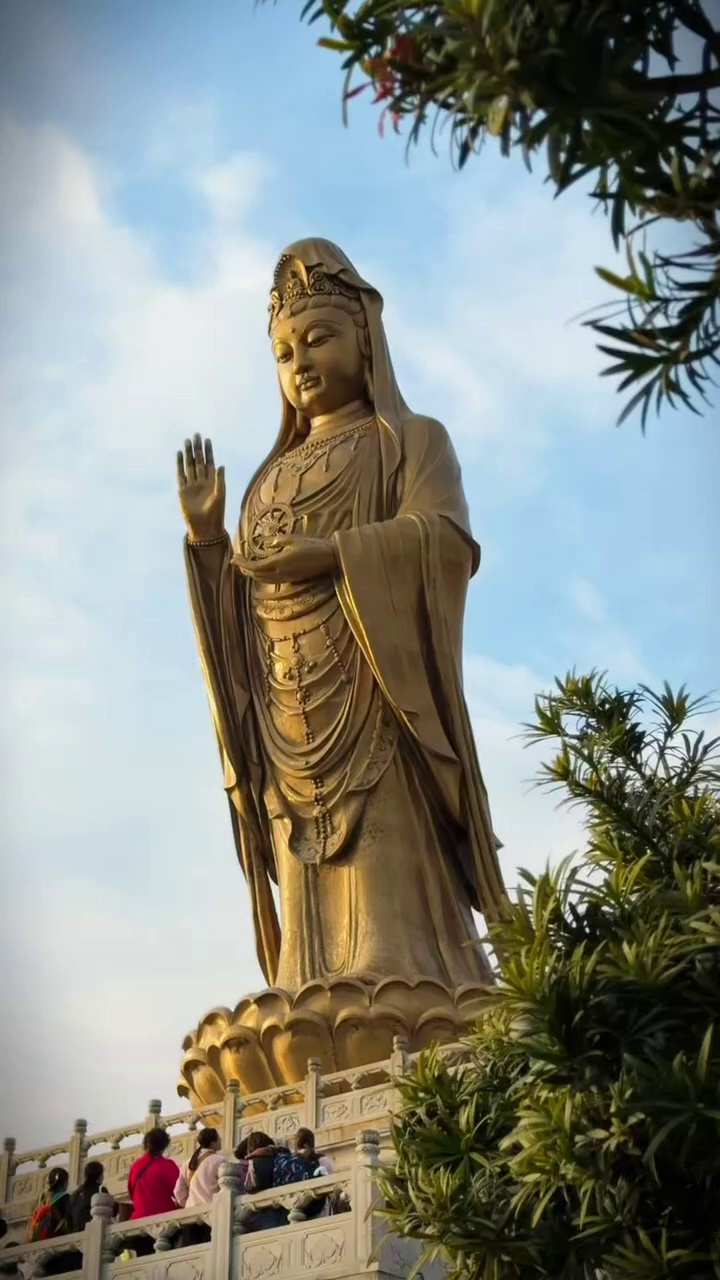 舟山南海观音实拍图